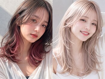 シエル 大名店(CIEL)の写真/インナー/ハイライト/グラデーション/アンブレラ/エンドカラーなど幅広く対応するデザインカラー☆