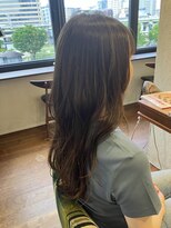 エルサフィロ キタハマ(el zafiro kitahama)&nbsp;20×30×40代×ツヤカラー×アッシュグレージュ×ゆる巻きヘア