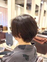アンプリュス リアン(1+ Unplus lien)&nbsp;ツーブロックショートボブアッシュブラウン白髪染め