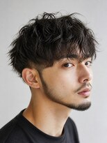 カグヤ 高柳店(Kaguya)&nbsp;ツイストスパイラルパーマツーブロックメンズマッシュパーマ