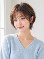 ユニット 蕨西口店(UNIT)&nbsp;ショートボブ髪型20代30代40代50代前髪あり前髪なし面長丸顔蕨駅