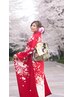 振袖着付け￥11200  ※3月は3月限定クーポンをご利用ください