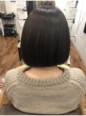 アッシュグレーボブ