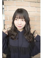 サロンドミルク 原宿(salon de MiLK)&nbsp;【salon de MiLK 原宿】サラつやウェーブ×スモーキーベージュ