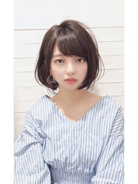 キャンバス バイ ネオリーブ 横浜西口(Canvas by neo.) 大人かわいい小顔丸みのあるショートボブ　20代30代40代