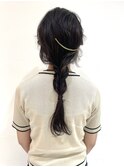 編みおろしヘアアレンジ