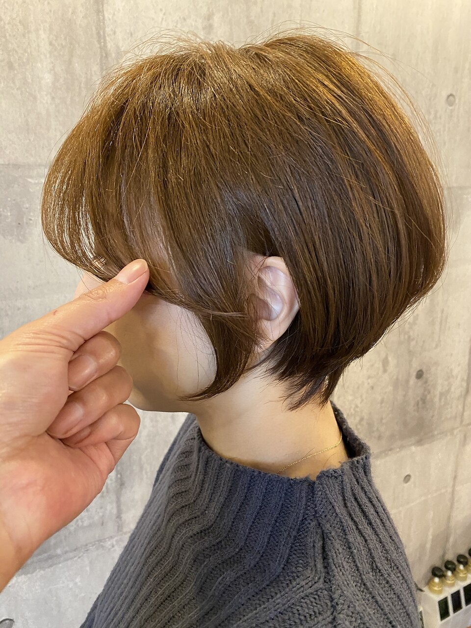 伸ばしかけでもOK!!大人可愛いショートボブ：L155064968
