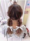 ツイン編み下ろし