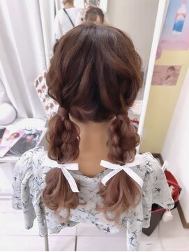 サニー(hair set salon Sunny) ツイン編み下ろし