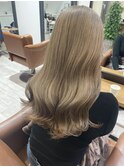 ブリーチ2回×ホワイトベージュ