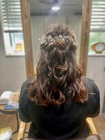 ベルトオブヴィーナス(Belt of venus)&nbsp;お団子ハーフアップ