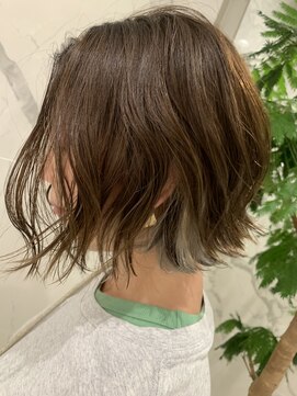 クララ ヒロシマセカンドフロア(CLALA Hiroshima 2nd floor) ウェーブボブ＋インナーカラー