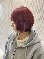 アース いわき店(HAIR&MAKE EARTH)&nbsp;ワンブリーチ　ピンクレッド
