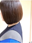 丸みのあるボブ