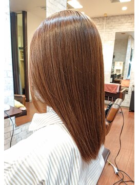 フェリシータ 高槻店(felicita) ブリーチ無しオレンジベージュ！