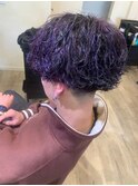 20代30代トレンド!波巻きツイストスパイラル×パープル
