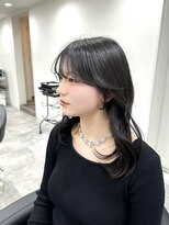 ヴィオットバイサロン(Viot by Salon) 前髪あり韓国美髪エアリーロングピンクブラウン切りっぱなしボブ