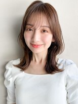 姫カットシースルーバング似合わせカットカールシアーカラー