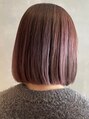 ヘアー ワークス ボナ 前橋店(HAIR WORKS bona.) ナチュラルボブ/髪質改善/ピンクブラウン