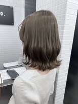 ベイ リコルド アトリ 名古屋名駅店(Bei Licoldo.Atole)&nbsp;透け感垢抜け　ボブ系　顔まわり　ミルクティーグレージュ