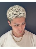 スパイキーショート金髪ゴールドeasyドリル