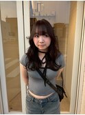 ゆるふわレイヤーミディ × シースルーバング