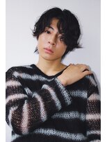 ツーダブル 大阪梅田(WW..)&nbsp;ツイストスパイラルパーマツーブロック刈り上げメンズマッシュ