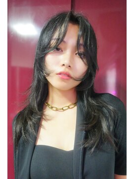 キジ(KIJI) フェイスレイヤー/レイヤー/ステップカット/センターパート