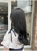 【江添茉友】ブルーブラック/アッシュ/透明感カラー