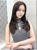 【haru】韓国レイヤー/ブルーブラック/暗髪/髪質改善/グレージュ