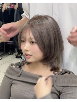 アクアオモテサンドウ(ACQUA omotesando) bボブレイヤーボブカットミディアムボブレイヤーハッシュカット