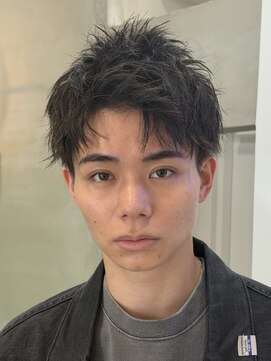 スパイキーショート　アップバング