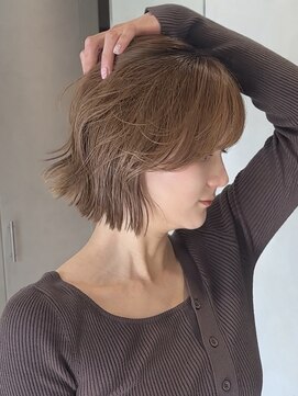 ロンドリメゾン 原宿(Lond re Maison.) オリーブグレー/韓国風巻き/レイヤーカット/くすみベージュ/原宿