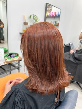 クラン(Chlan) 個性派ブリーチなしオレンジベージュ