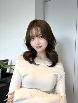 ロンド ロワール 門前仲町(Lond Loire) イメチェン前髪シースルーバングゆる巻きミディアム