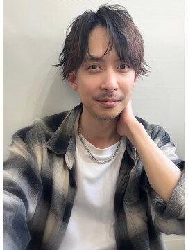 エル セルカ 高田馬場(el CERCA) メンズセンター分けニュアンスヘア