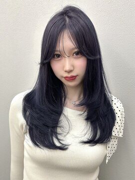 ロンドイディールバンダイ 新潟万代(Lond ideal) ラベンダーグレージュ×レイヤーカット