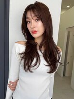ソヨン 天王寺店(SOYON)&nbsp;《SOYON》韓国ヘア レイヤーカット ダークラベンダーグレージュ