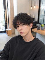 MEN's Baguz MEN'Sカット/ MEN'Sパーマ/ MEN'Sカラー 無造作ウェーブ束感マッシュメンズパーマ韓国風