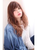 マルサラカラーのグラデーションウエーブ♪