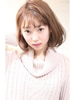 ホラン(HoLan)&nbsp;HoLan/sstyle☆ミルクティーカラーxナチュラルボブxうぶバング♪