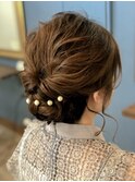 ウェット感シニヨン☆