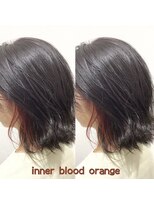 ヘアーメイク トレコローリ(hair make trecolori)&nbsp;【trecolori 津田沼】インナー ブラッド オレンジ