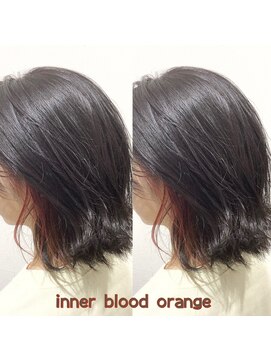 ヘアーメイク トレコローリ(hair make trecolori) 【trecolori 津田沼】インナー ブラッド オレンジ
