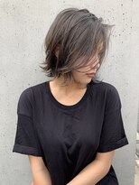 トルネード(TORNADO)&nbsp;ダークグレージュハイライトバレイヤージュボブ