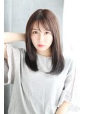 前髪イメチェンくびれイヤリングカラー美髪ラベンダーカラー/085