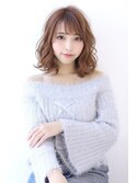 ラフウェーブが可愛いヌーディーパーマ