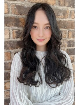 クーエフー(coo et fuu) 10代20代30代40代 センターパートのゆるふわロング4 藤