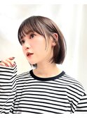 【修】20代30代40代◎透明感カラー×韓国切りぱなしボブ