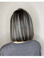 アンプヘアー 桂店(unpeu hair) 【テッパン白髪ぼかし】ハイライトデザイン